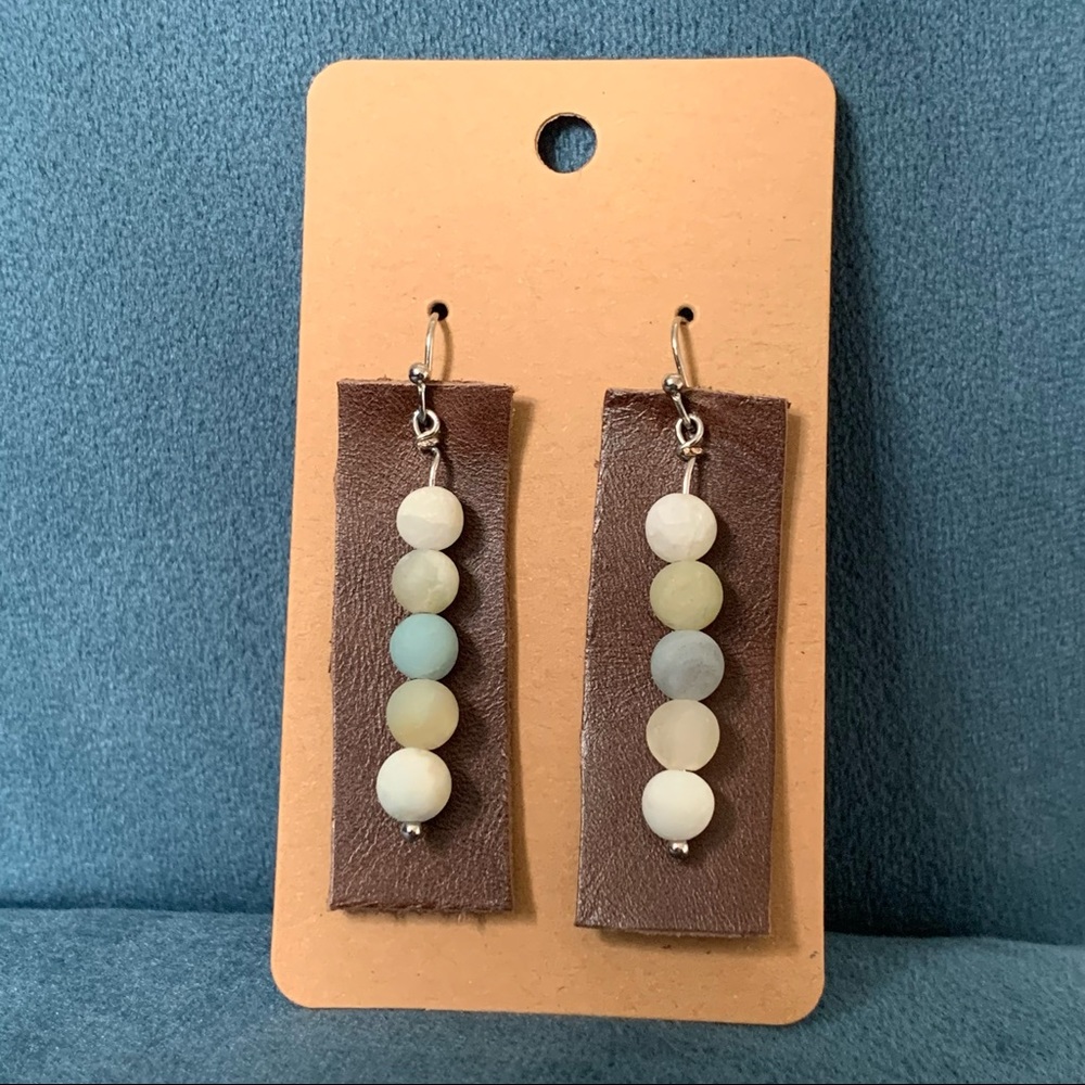 • HOST PICK! [Handmade] Amazonite Earrings • - Picture 6 of 12
